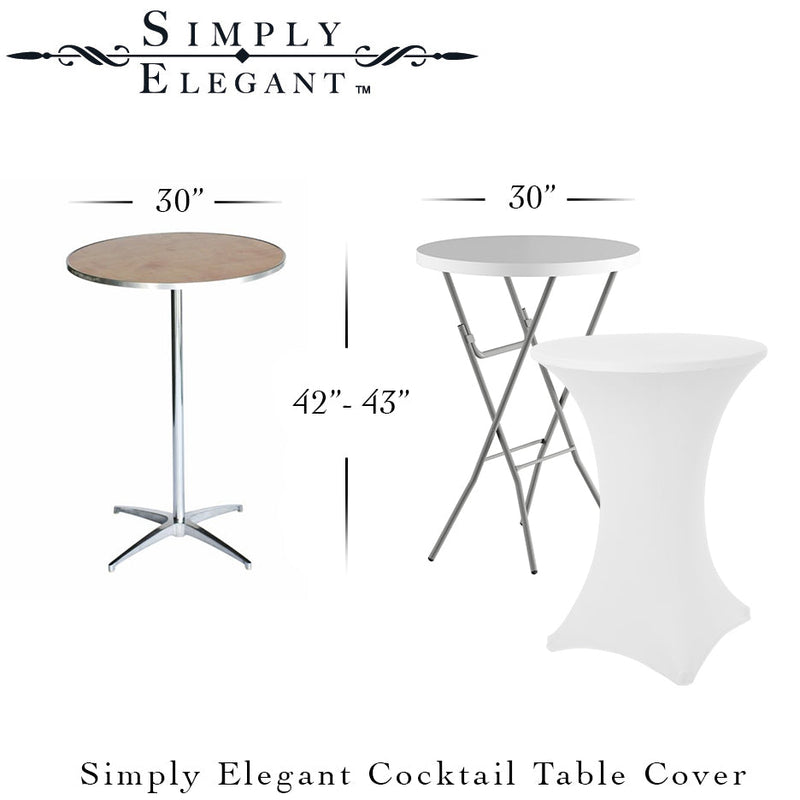 Spandex Cocktail Table Cover - Events and Crafts-Simply Elegant