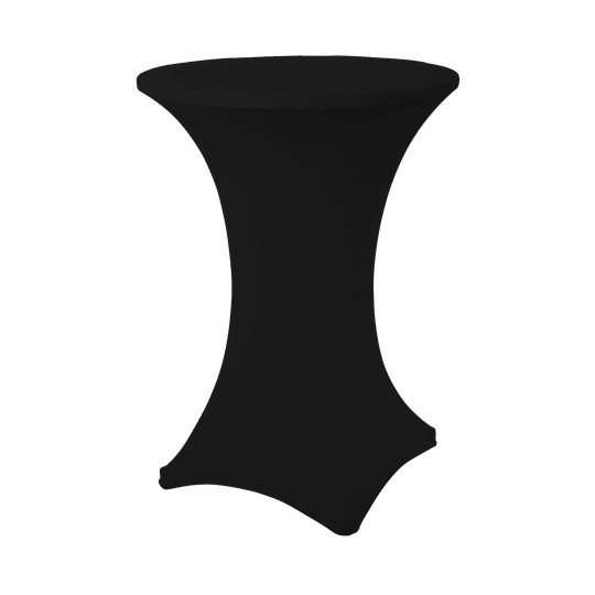 Spandex Cocktail Table Cover - Black