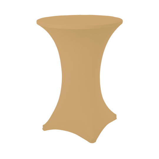 Spandex Cocktail Table Cover - Champagne