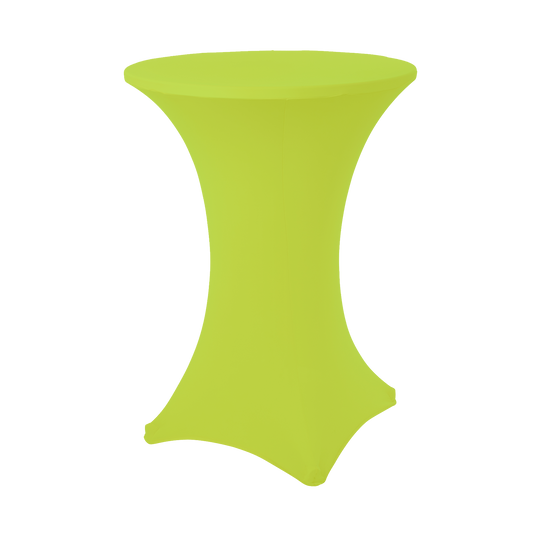 Spandex Cocktail Table Cover - Lime Green