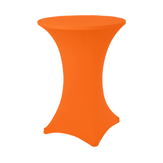 Spandex Cocktail Table Cover - Orange