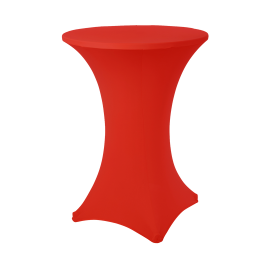 Spandex Cocktail Table Cover - Red