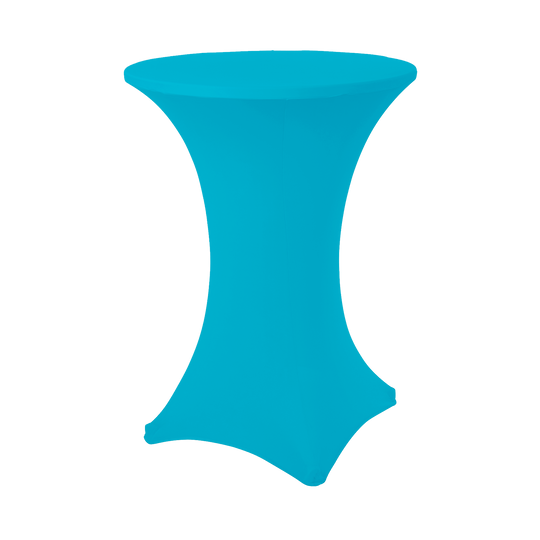 Spandex Cocktail Table Cover - Modern Blue
