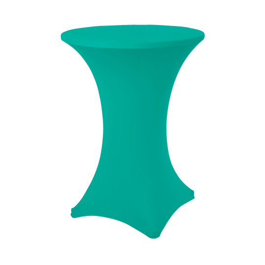 Spandex Cocktail Table Cover - Turquoise