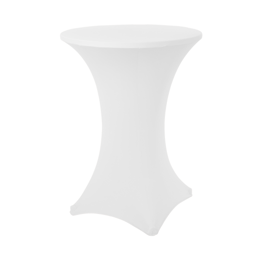 Spandex Cocktail Table Cover - White