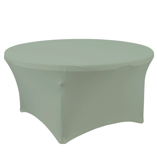 Round Spandex Banquet Table Cover - 60 inch - Sage
