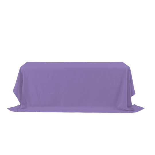 Rectangle Polyester Table Cover - 156 Inches - Lavender