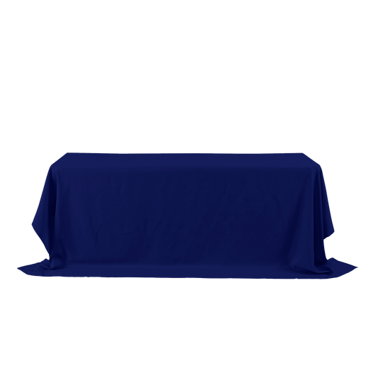 Rectangle Polyester Table Cover - 156 Inches - Royal Blue