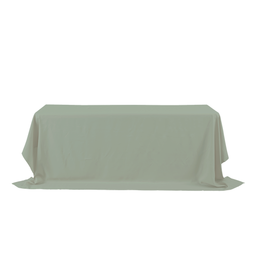 Rectangle Polyester Table Cover - 156 Inches - Sage