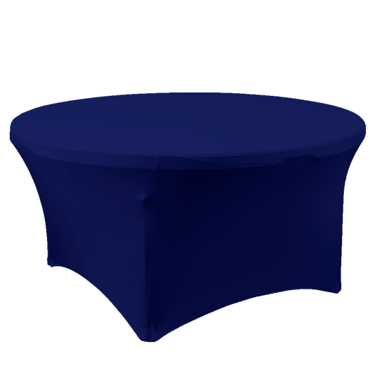 Round Spandex Banquet Table Cover - 72 Inches - Royal Blue