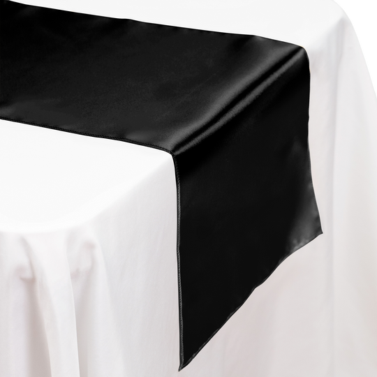 Satin Table Runner - Black