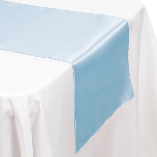Satin Table Runner - Blue