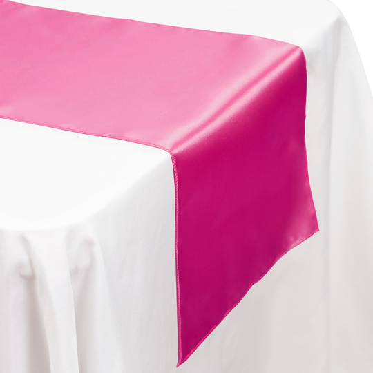 Satin Table Runner - Fuchsia