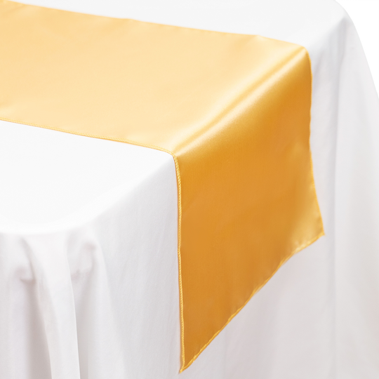 Satin Table Runner - Gold