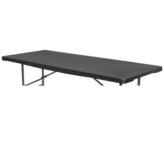 Rectangle Fitted Spandex Tabletop Cover 8ft Table - Black