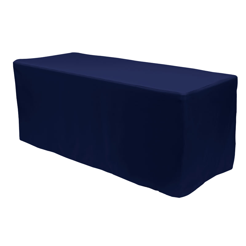 Rectangle Fitted Full Table Cover 6FT Table - Navy - Events and Crafts-Simply Elegant
