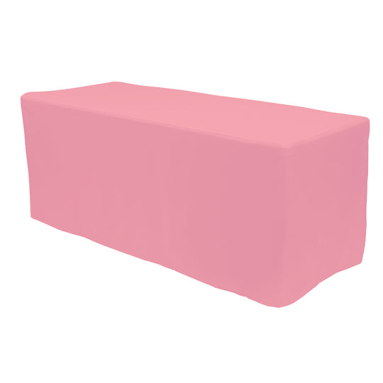 Rectangle Fitted Full Table Cover 6FT Table - Pink
