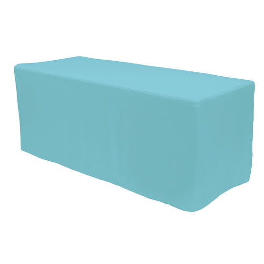 Rectangle Fitted Full Table Cover 8FT Table - Blue
