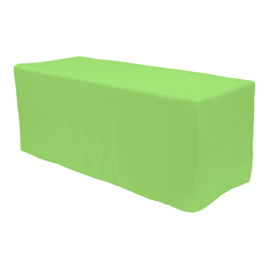 Rectangle Fitted Full Table Cover 8FT Table - Lime Green