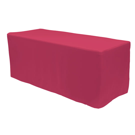 Rectangle Fitted Full Table Cover 8FT Table - Magenta