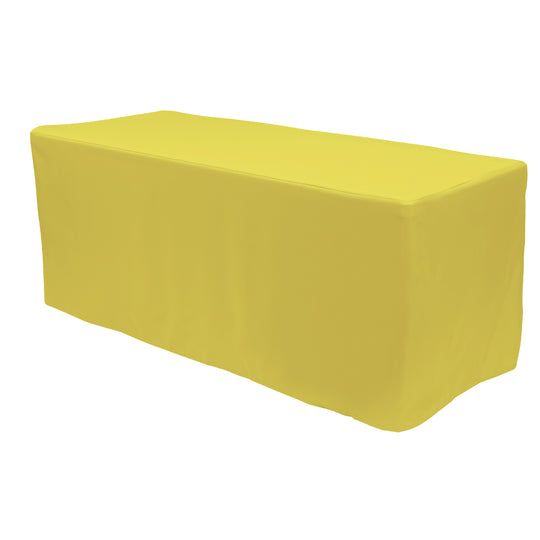 Rectangle Fitted Full Table Cover 8FT Table - Yellow