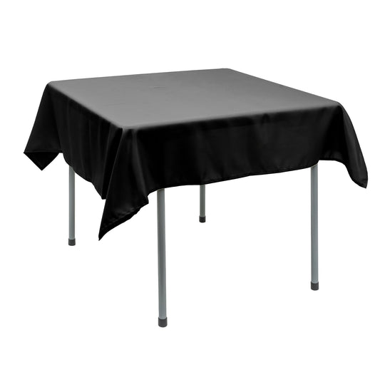Polyester Square Tablecloth 54” x 54” - Black
