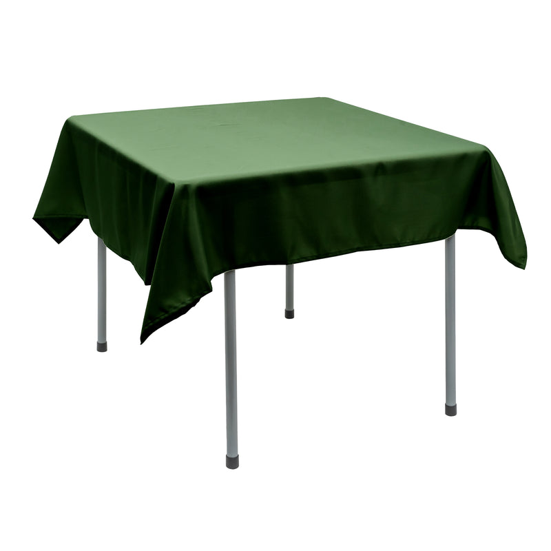 Polyester Square Tablecloth 54” x 54” - Forest Green - Events and Crafts-Simply Elegant