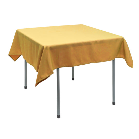 Polyester Square Tablecloth 54” x 54” - Gold