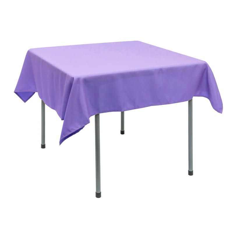 Polyester Square Tablecloth 54” x 54” - Lavender - Events and Crafts-Simply Elegant