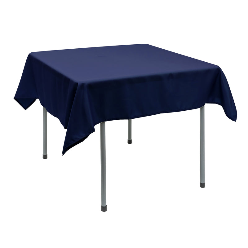 Polyester Square Tablecloth 54” x 54” - Navy - Events and Crafts-Simply Elegant