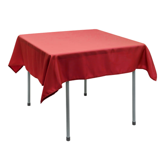 Polyester Square Tablecloth 54” x 54” - Red