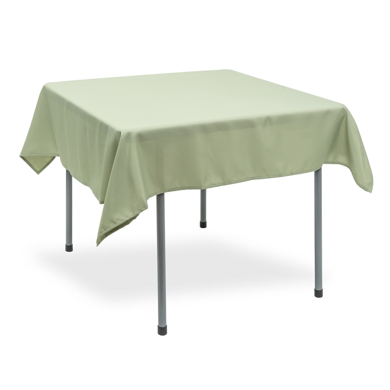 Polyester Square Tablecloth 54” x 54” - Sage - Events and Crafts-Simply Elegant