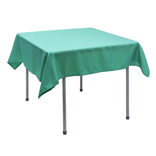 Polyester Square Tablecloth 54” x 54” - Turquoise