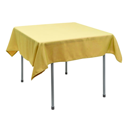 Polyester Square Tablecloth 54” x 54” - Yellow