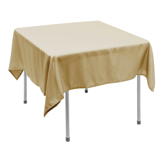 Polyester Square Tablecloth 70” x 70” - Champagne