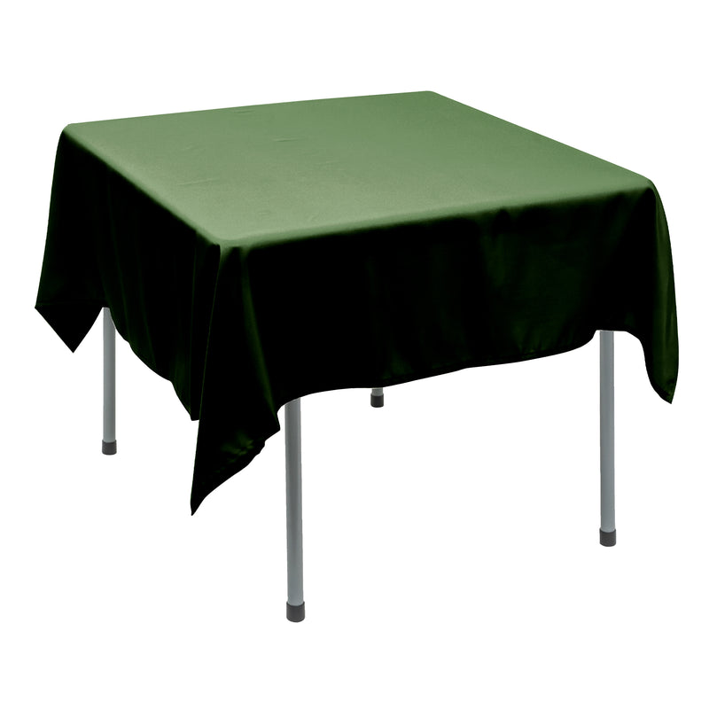 Polyester Square Tablecloth 70” x 70” - Forest Green - Events and Crafts-Simply Elegant