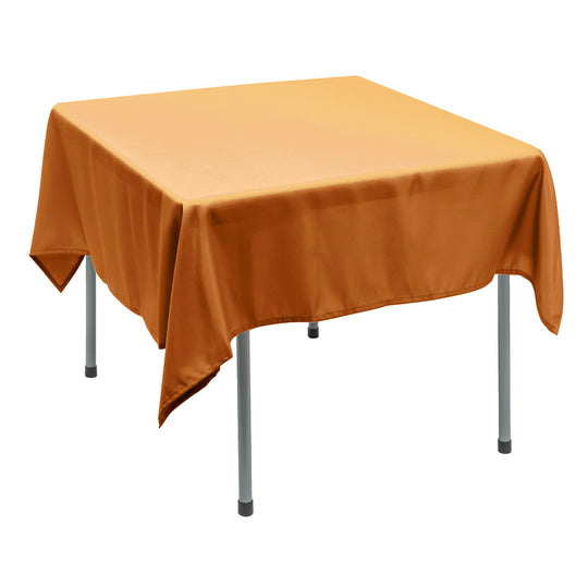 Polyester Square Tablecloth 70” x 70” - Gold