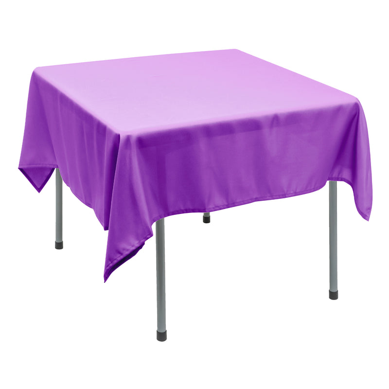 Polyester Square Tablecloth 70” x 70” - Lavender - Events and Crafts-Simply Elegant