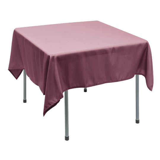Polyester Square Tablecloth 70” x 70” - Mauve