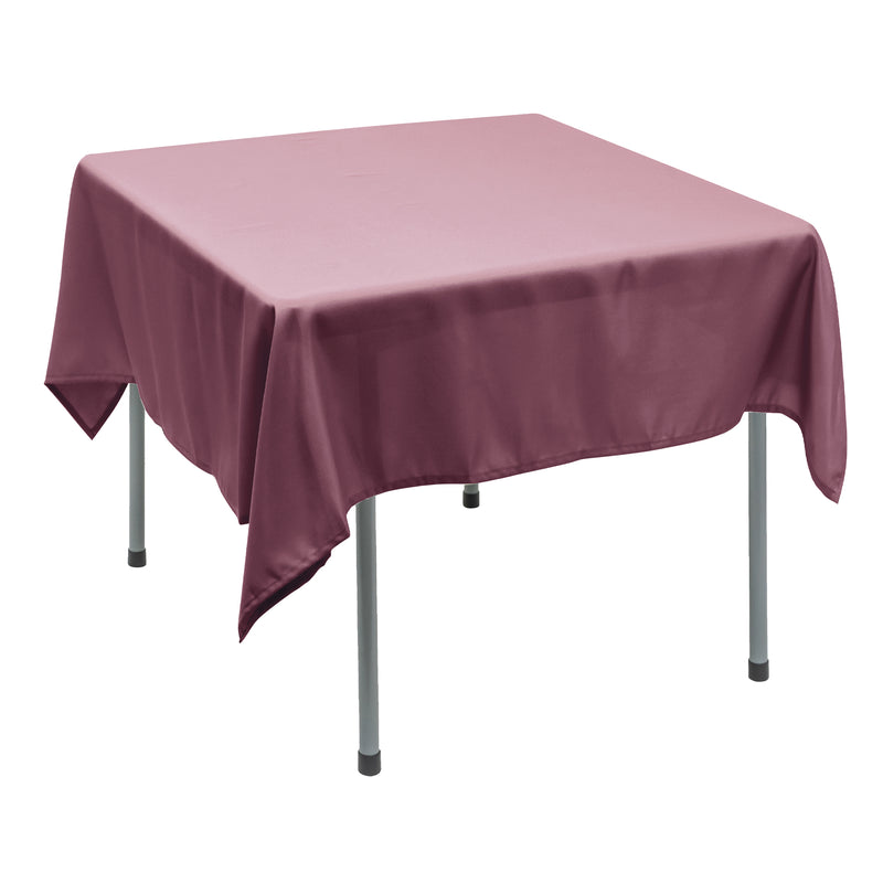 Polyester Square Tablecloth 70” x 70” - Mauve - Events and Crafts-Simply Elegant