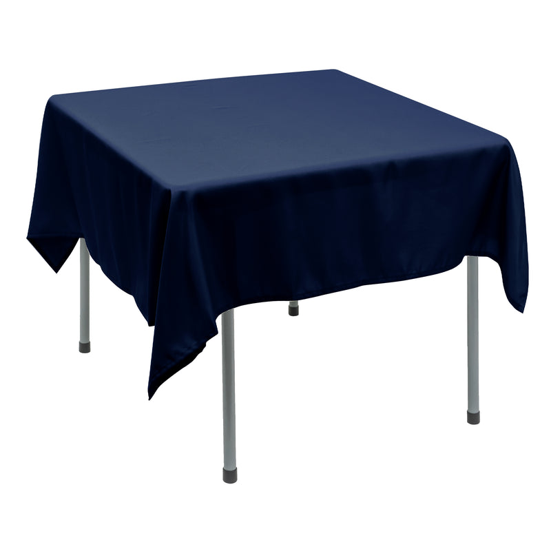 Polyester Square Tablecloth 70” x 70” - Navy - Events and Crafts-Simply Elegant
