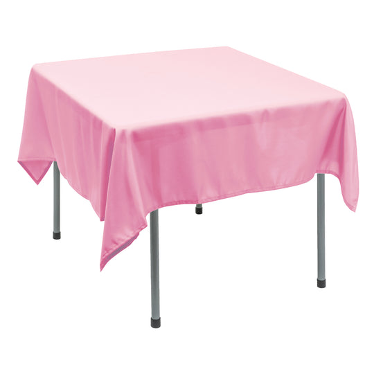 Polyester Square Tablecloth 70” x 70” - Pink