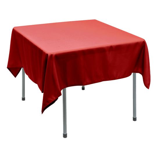 Polyester Square Tablecloth 70” x 70” - Red