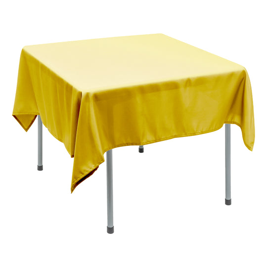 Polyester Square Tablecloth 70” x 70” - Yellow