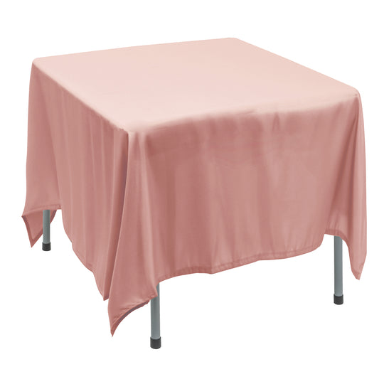 Polyester Square Tablecloth 90” x 90” - Blush