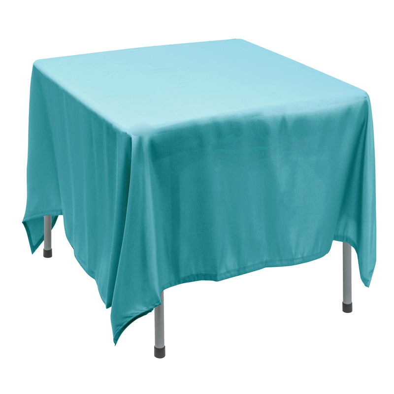 Polyester Square Tablecloth 90” x 90” - Blue - Events and Crafts-Simply Elegant