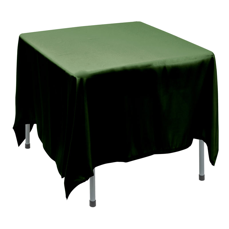 Polyester Square Tablecloth 90” x 90” - Forest Green - Events and Crafts-Simply Elegant