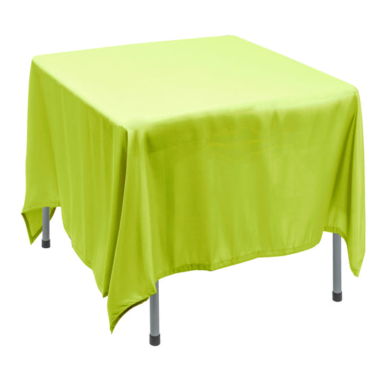 Polyester Square Tablecloth 90” x 90” - Lime Green