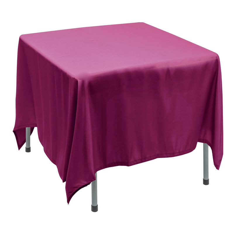 Polyester Square Tablecloth 90” x 90” - Magenda - Events and Crafts-Simply Elegant