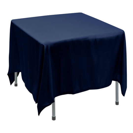 Polyester Square Tablecloth 90” x 90” - Navy